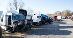 semi salvage yard