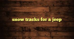 snow tracks for a jeep