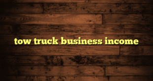 tow truck business income