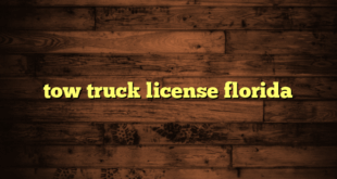 tow truck license florida