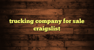 trucking company for sale craigslist