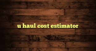 u haul cost estimator