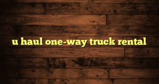 u haul one-way truck rental