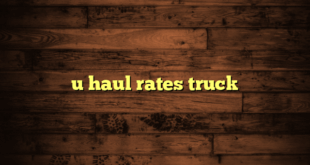 u haul rates truck