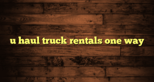 u haul truck rentals one way