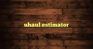 uhaul estimator