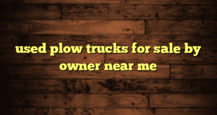 used plow trucks for sale by owner near me