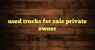 used trucks for sale private owner