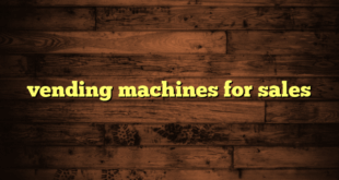 vending machines for sales
