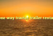 one way tractor trailer rental