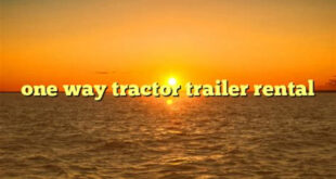 one way tractor trailer rental