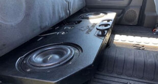 truck subwoofer and amp combo